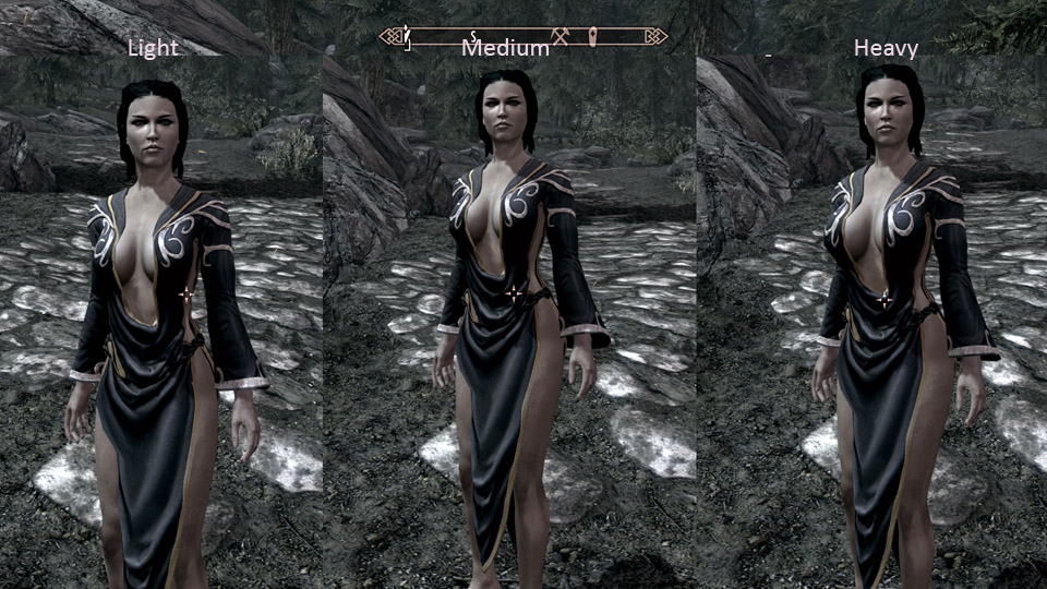 Nocturnal Dress for Calientes Body Mod -CBBE- Skyrim Mods.