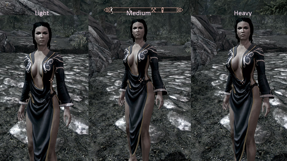 Nocturnal Dress for Calientes Body Mod -CBBE- | Skyrim Mods