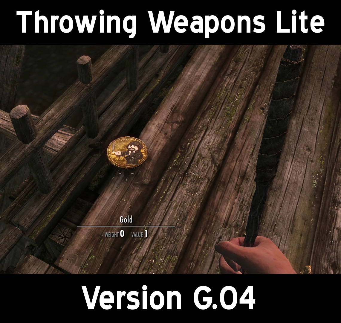 Throwing Weapons Lite Se Skyrim Special Edition Mods