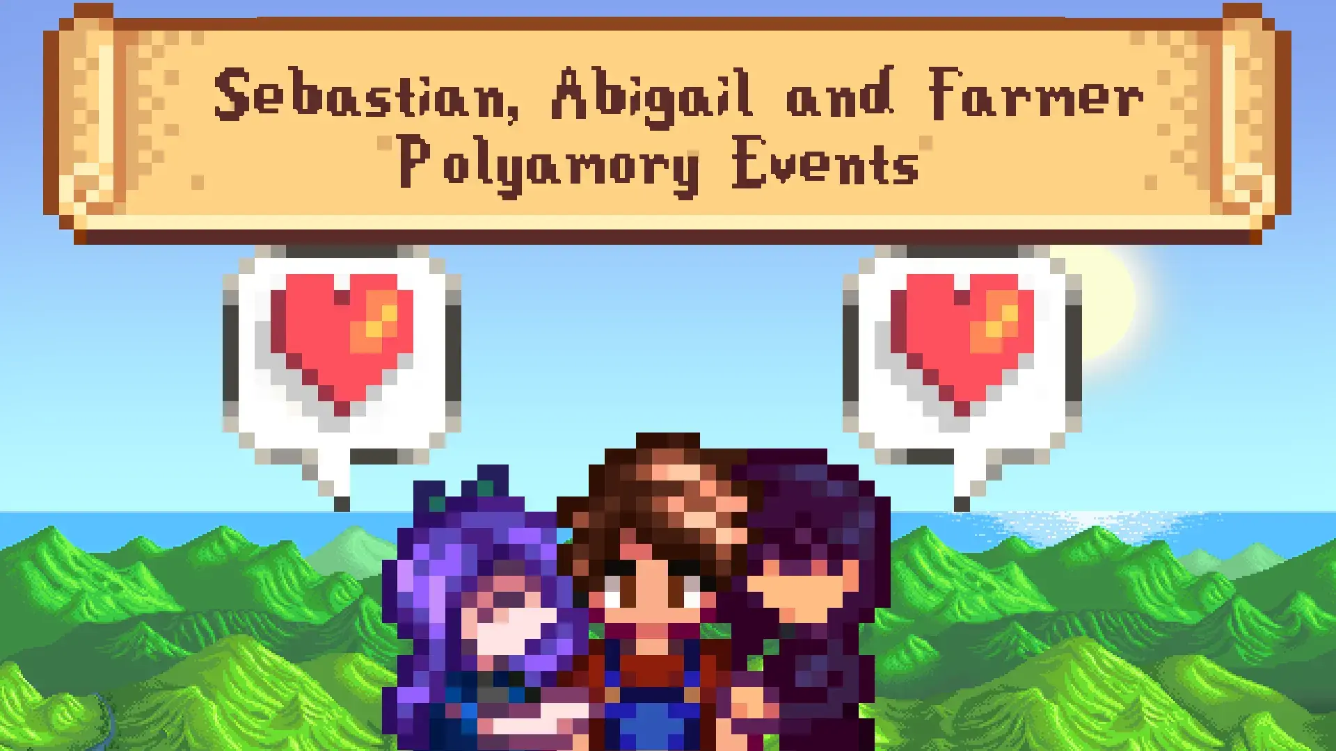 Sebastian Abigail and Farmer Polyamory Events | Stardew Valley Mods