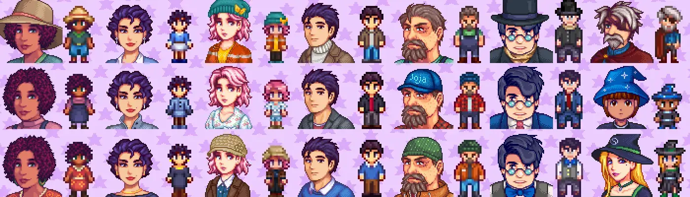 Seasonal Outfits For Sve Vanilla Style Stardew Valley Mods